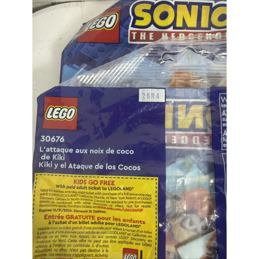 LOT OF 4 LEGO‎ Sonic Kiki's Coconut Attack 30676